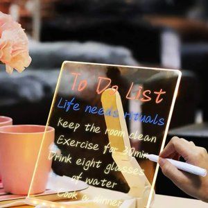 "Illuminate Your Creativity: Writable Decoration Light!"